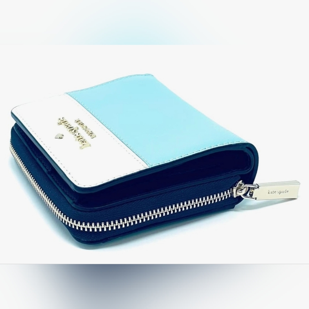 NWT Kate Spade Staci Colorblock Poolside Small Zip Around Wallet - Picture 4 of 6